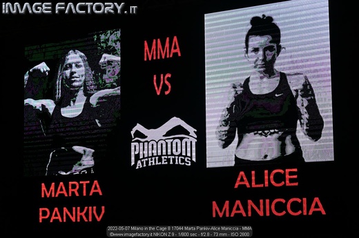 2022-05-07 Milano in the Cage 8 17044 Marta Pankiv-Alice Maniccia - MMA